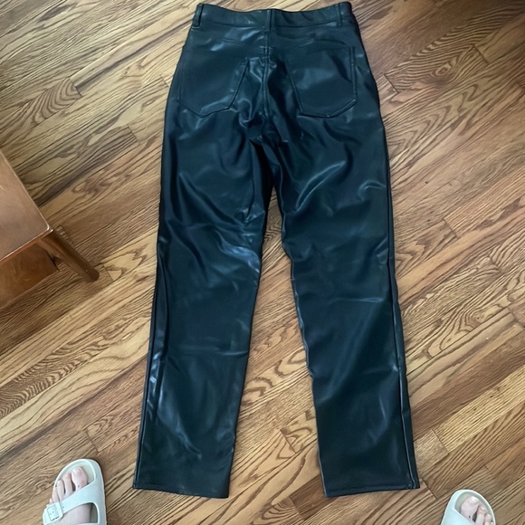 H&M Straight Faux Leather Pants - Picture 6 of 7